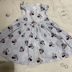 ミニーマウス プリント ワンピース 12M 80cm エイチアンドエム H＆M