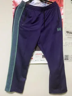 needles ニードルズ　トラックパンツ　エッグプラント 希少XS】Needles トラックパンツ ストレート エッグプラント｜Yahoo