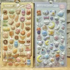 3D ぷっくりシール ぷくぷくシール 2枚セット