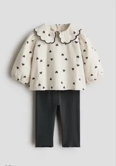 H&M ハート柄 ブラウス レギンス セット 完売品 人気