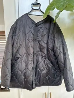 BEAMS HEART / キルト ボア リバーシブル ビッグジャケット/黒/