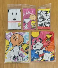 スヌーピー ミニタオル 3枚・ハンドタオル２枚