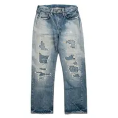 MADE IN YP VINTAGE REPAIR JEANS ダメージデニム - メルカリ