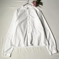 MHL. マーガレットハウエル バンドカラーシャツ コットン サイズIII 長袖