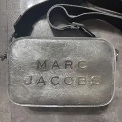 マークジェイコブス レザー 2WAY ショルダーバッグ エンボス加工 銀