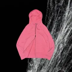 00s OLD GAP pink double zip hoodie パーカー