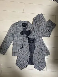 難あり　３ピース　フォーマル　スーツ　4点セット　100 結婚式　卒業式　入学式