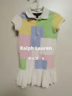 ポロ　ラルフローレン　ワンピース　パッチワーク　春夏　5