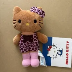ハローキティ マスコット あしながVer 日焼けキティ ヒョウ柄 サンリオ