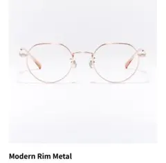 JINS Modern Rim Metal 眼鏡　ピンクゴールド