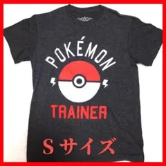 Poket Monsters ポケモントレーナーTシャツ Sサイズ グレー