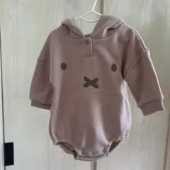 miffy フード付きロンパース