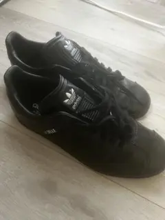 adidas gazelle ブラック スニーカー 8 7/8