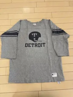 champion 七分 フットボールT L グレー