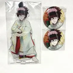 忍たま　極楽湯　土井半助　アクリルスタンド　アクスタ　缶バッジ　土井先生