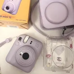 【美品】FUJIFILM instax mini12 チェキ ライラックパープル