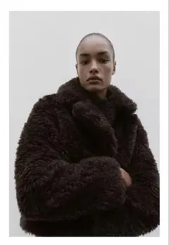 ZARA ボア生地ショートコート　Sサイズ　新品未使用