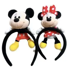 ミッキー　ミニー カチューシャ ペアセット 希少 美品