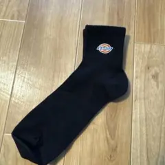 Dickies ソックス ブラック ロゴ刺繍