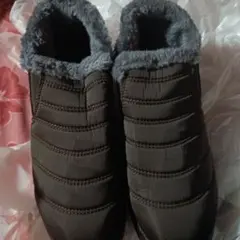 ブラウンファー付きムートンブーツ