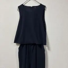 MURUA サロペット　紺　ノースリーブ　ワイドパンツ　上下取り外し可能のサムネイル