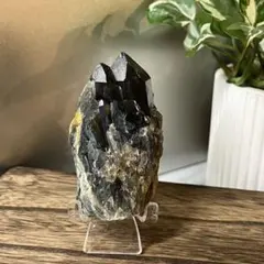 AAA級【魔除け】◇天然モリオン(黒水晶）クラスターYT11C6/118C27A