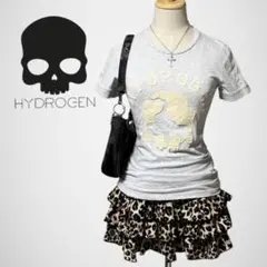 HYDROGEN ハイドロゲン Tシャツ 半袖 グレー 骸骨 Y2K お兄系のサムネイル