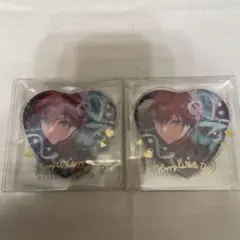 [新品未開封]あんスタ ホワイトデー ハート缶バッジ 天城一彩 2点セット