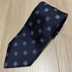 BELLUMORE ネイビー　シルクネクタイ 日本製