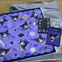 タイトーくじ サンリオ×侍ジャパン　クロミ ハンドタオル クリアカード