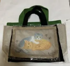 カルディ　ネコメッシュポーチ　ネコミニトート　福袋ミニトート　ノベルティ　４点