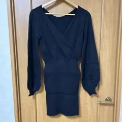 LIP SERVICE ひざ丈ニットワンピース