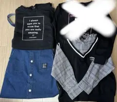 PINK-latte (ピンク ラテ) ラブトキシック 3枚　140㎝まとめ売り