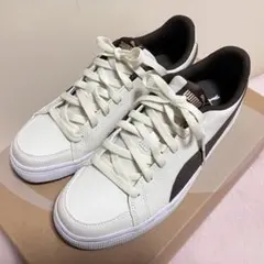 ☆ PUMA コートポイント バルク V2 24.0 ホワイト ブラウン