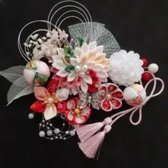 つまみ細工髪飾り成人式結婚式入学式