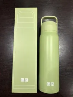 【新品未使用】UNIQLO 炭酸対応ステンレスボトル グリーン 非売品 ユニクロのサムネイル