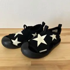 ② CONVERSE 星柄 サンダル 黒 水陸両用　14㎝のサムネイル