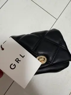 GRL ブラック ショルダーバッグ