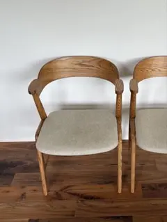 モモナチュラル LAME CHAIR ダイニングチェア①