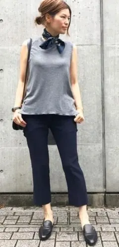 （L03549）Deuxieme Classe トリアセクロップドパンツ　34のサムネイル