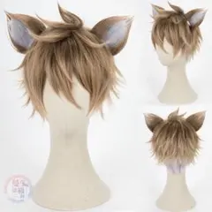 ツイステ ラギー・ブッチ コスプレウィッグ Amycute サバナクロー 耳付き