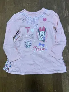ミニー プリント 長袖 カットソー ロンT 140サイズ