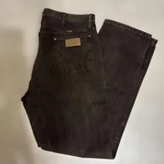 90s wrangler ダークグレー デニムパンツ ブーツカット メキシコ製