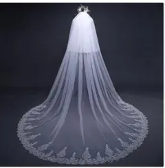 ウエディング　ベール　ベールダウン可　レース