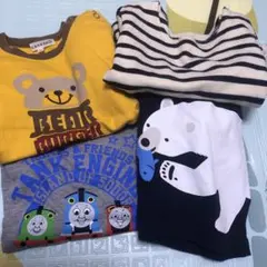 ベビー服 長袖Tシャツセット 4点90サイズ