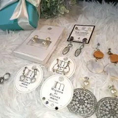 レディースアクセサリー ピアス8点セット まとめ売り新品あり