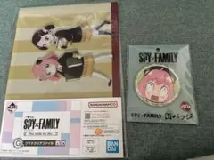 ＳＰＹ×ＦＡＭＩＬＹ アーニャ ビッグ 缶バッジ ホログラム クリアファイル