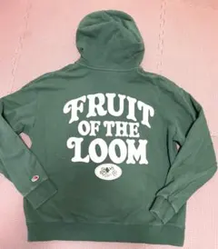 FRUIT OF THE LOOM ジップアップスウェットパーカー（Mグリーン）