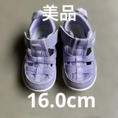 [美品]IFME ベビーサンダル パープル 16.0cm