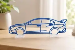 SUBARU WRX S4 壁掛け＆ラインアート（置物）【5色展開】ウォールデコのサムネイル